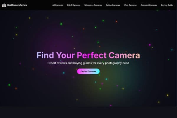 Amazon Affiliate Camera Recommendation Site