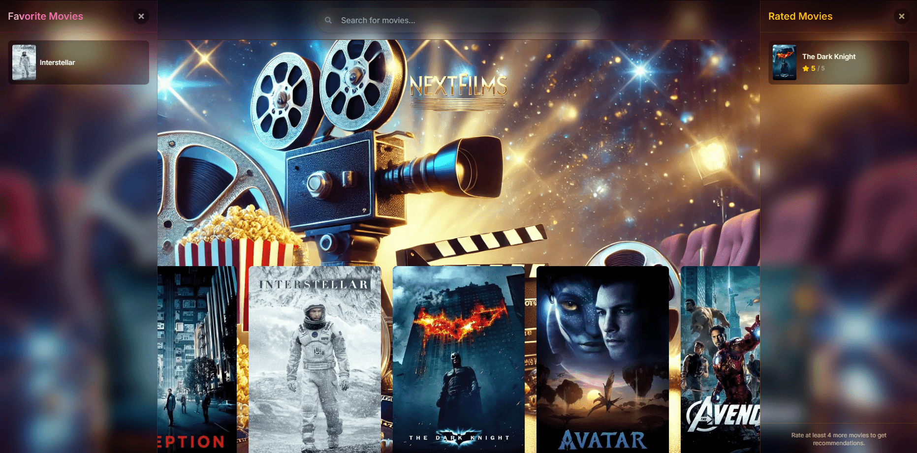 AI Movie Recommendation Website